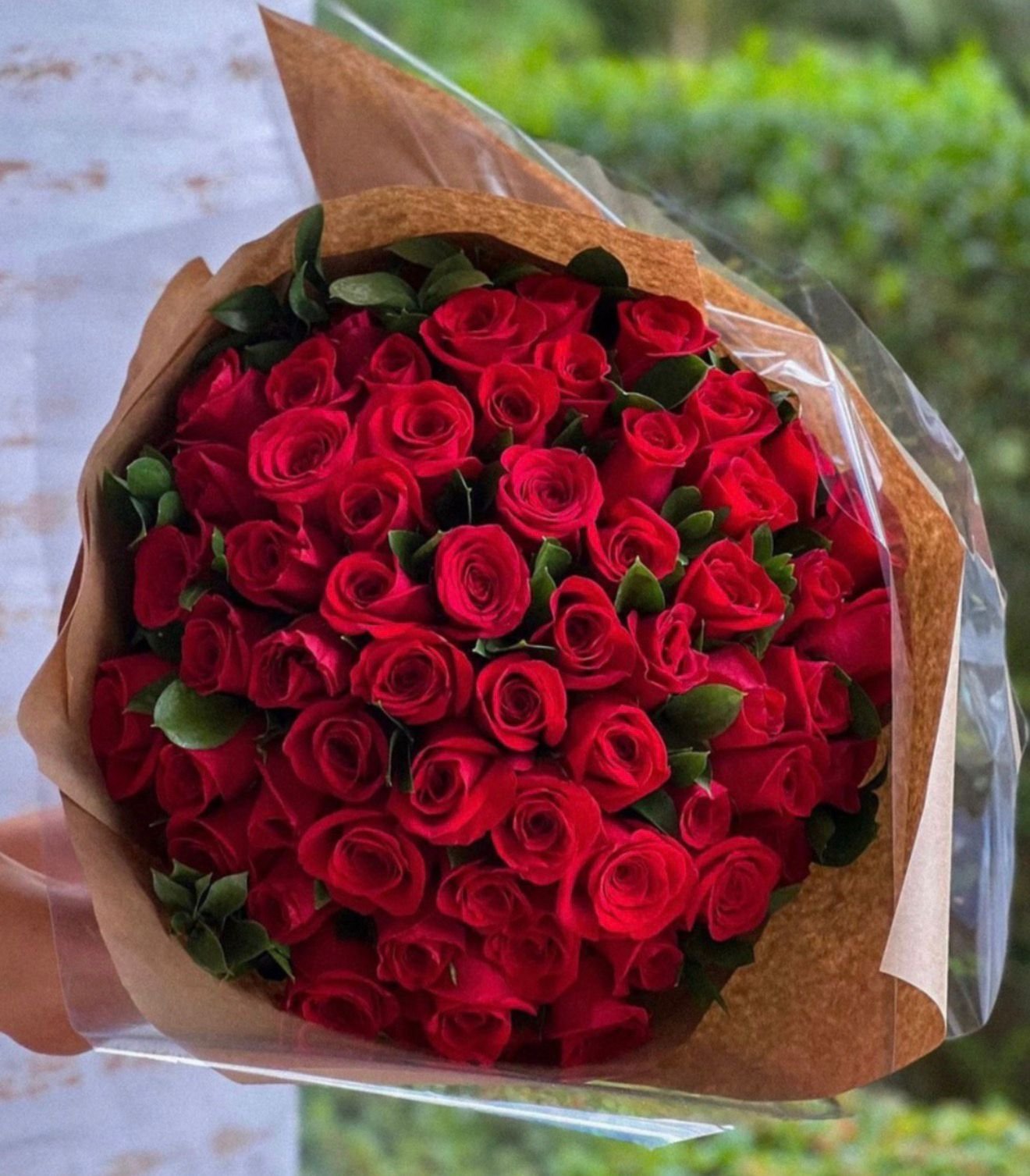 Buquê 50 Rosas Vermelhas