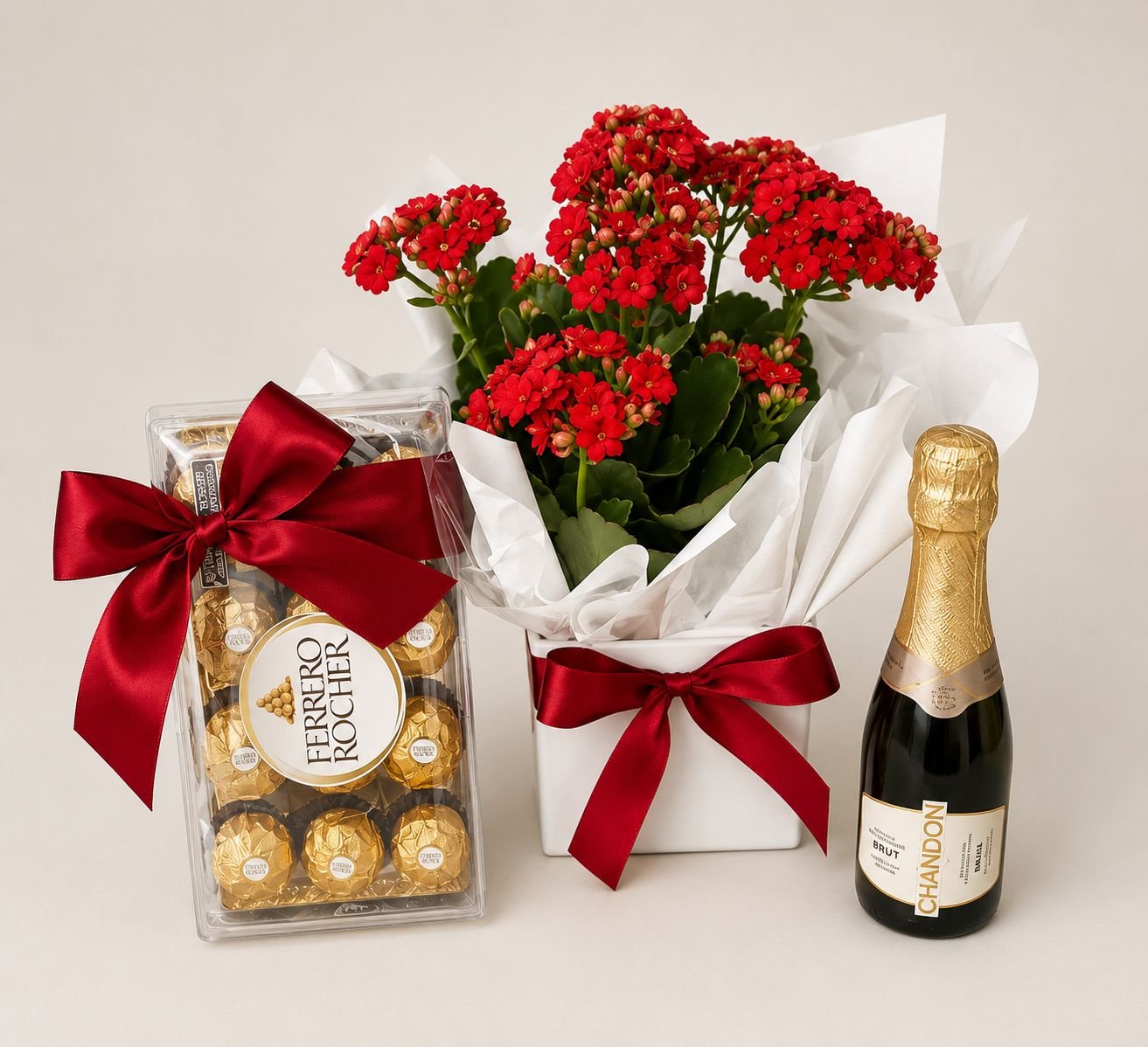 Vaso de Kalandiva P com Ferrero e Mini Chandon